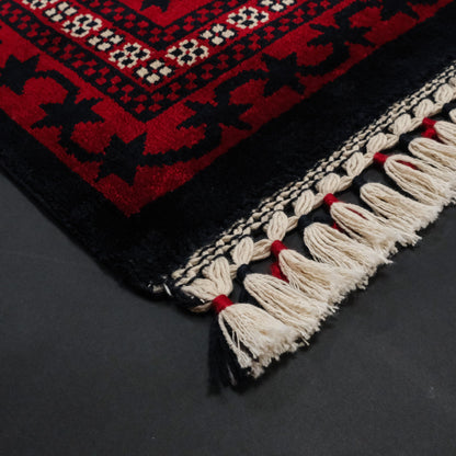 Yagcibedir Pattern Burgundy Turkish Rug