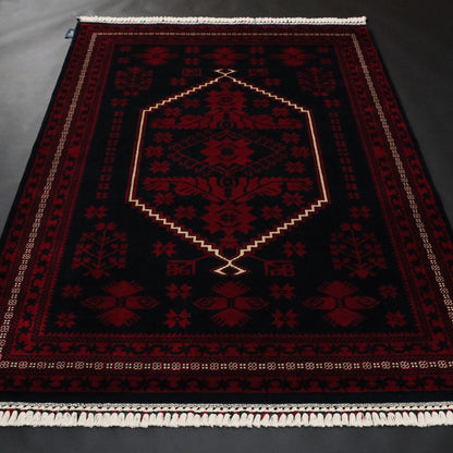 Yagcibedir Pattern Burgundy Turkish Rug