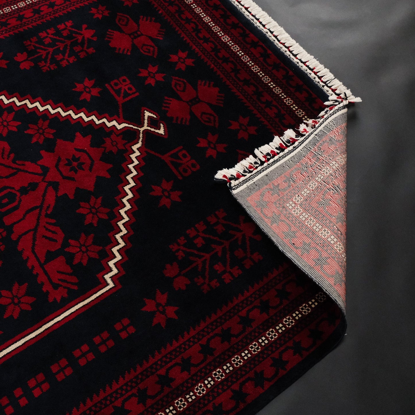 Yagcibedir Pattern Burgundy Turkish Rug