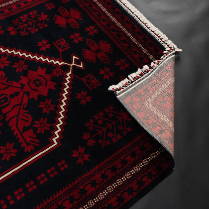 Yagcibedir Pattern Burgundy Turkish Rug