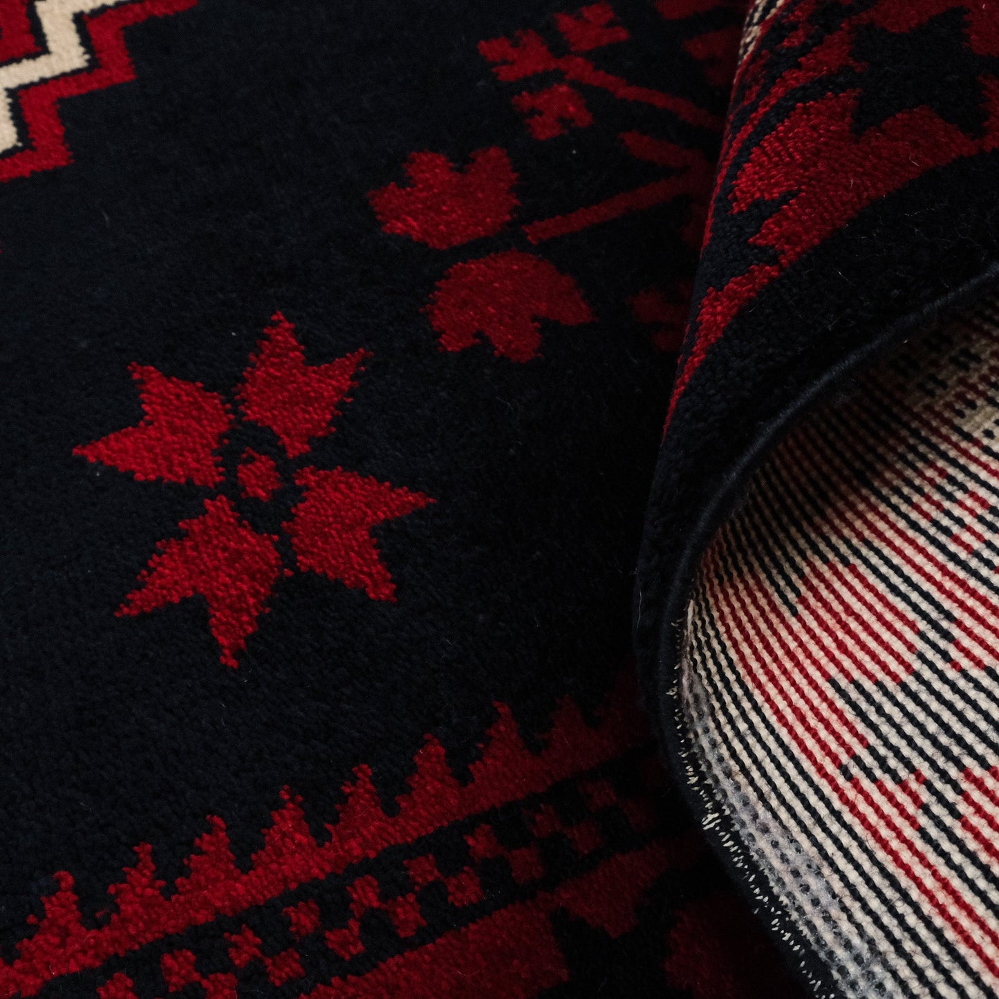 Yagcibedir Pattern Burgundy Turkish Rug