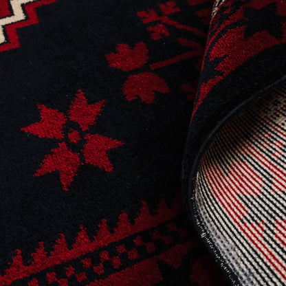 Yagcibedir Pattern Burgundy Turkish Rug