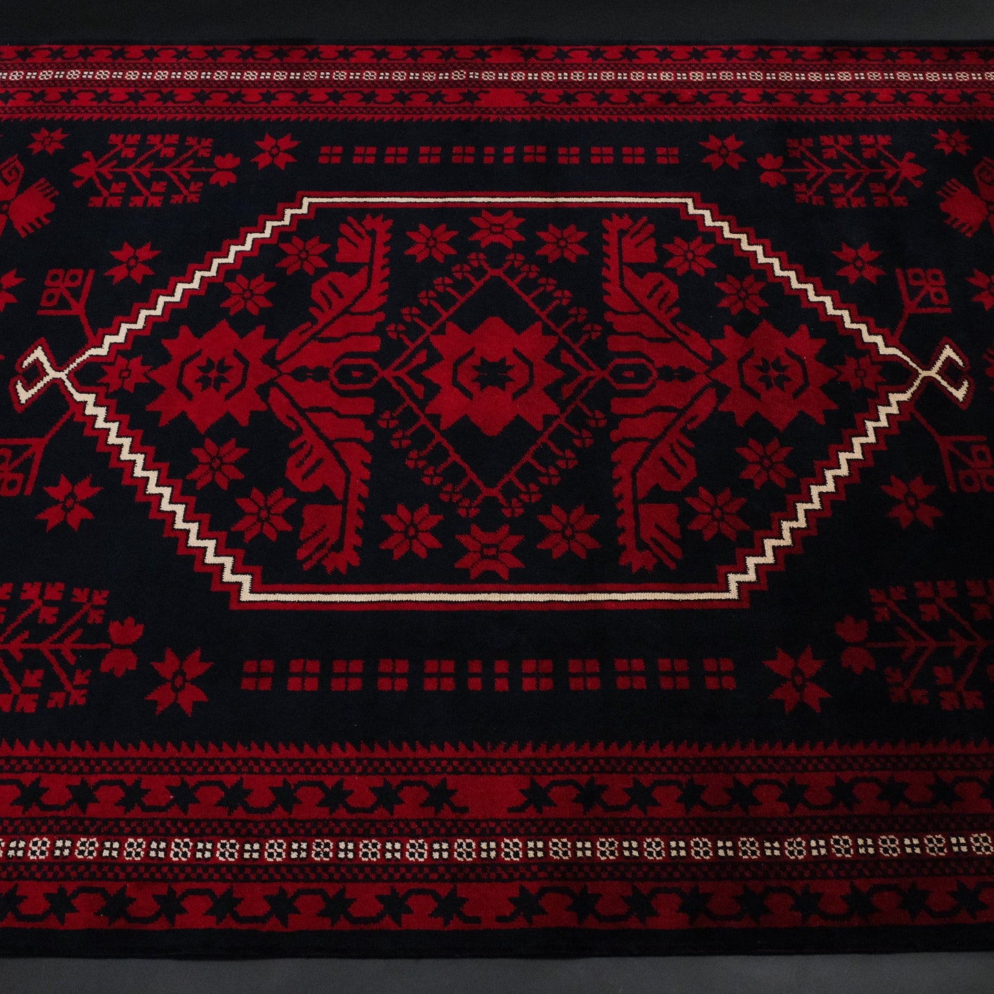 Yagcibedir Pattern Burgundy Turkish Rug