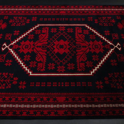 Yagcibedir Pattern Burgundy Turkish Rug