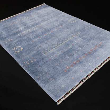 Geometric Pattern Modern Oushak Anatolian Rug