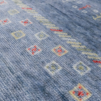 Geometric Pattern Modern Oushak Anatolian Rug