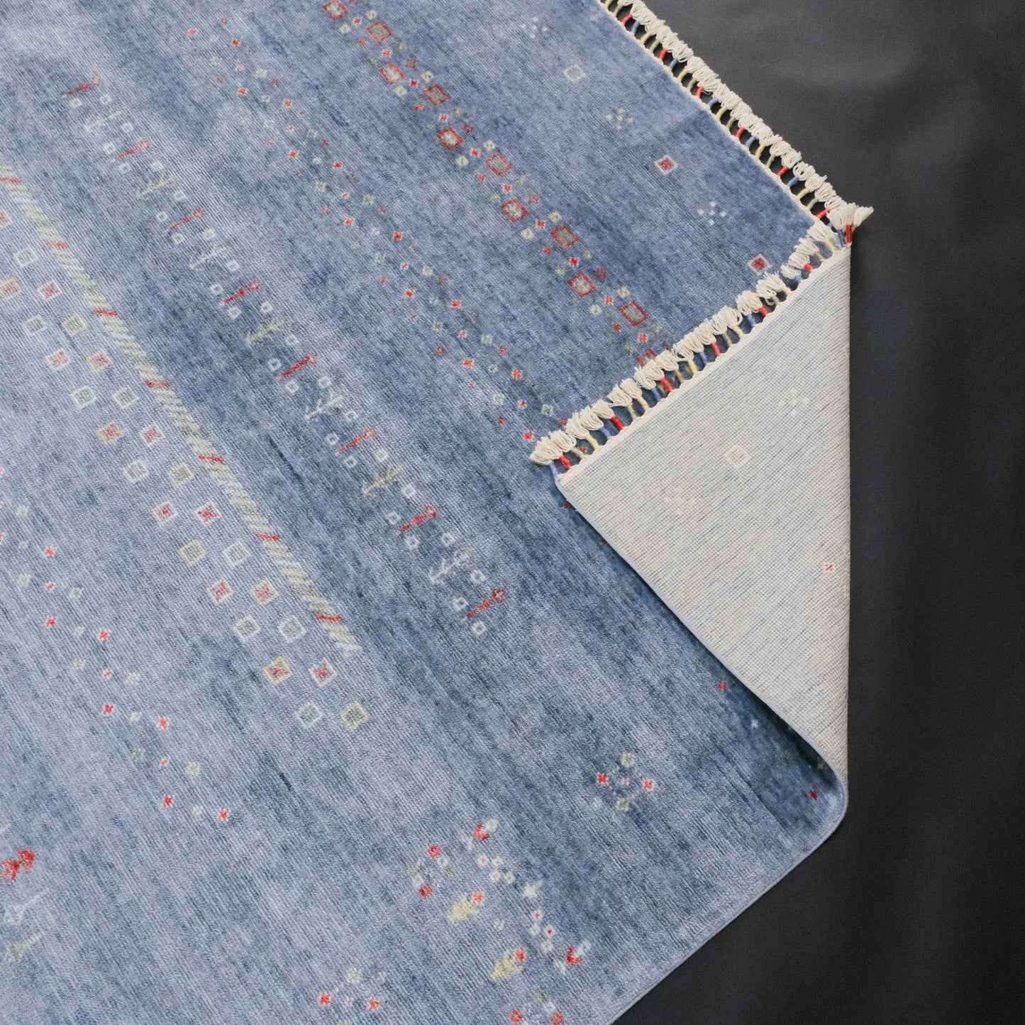 Geometric Pattern Modern Oushak Anatolian Rug